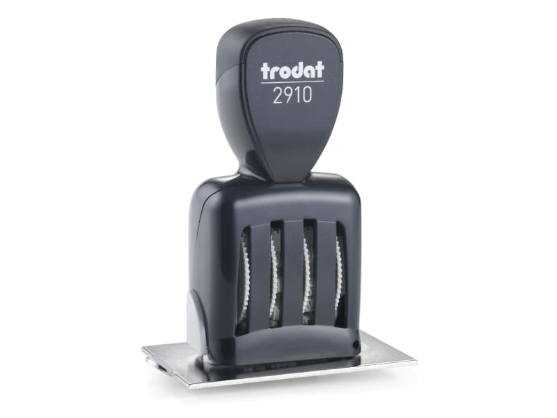 Trodat Classic Datumstempel 2910/P10 mit Textplatte (70x50 mm, 8 Zeilen)